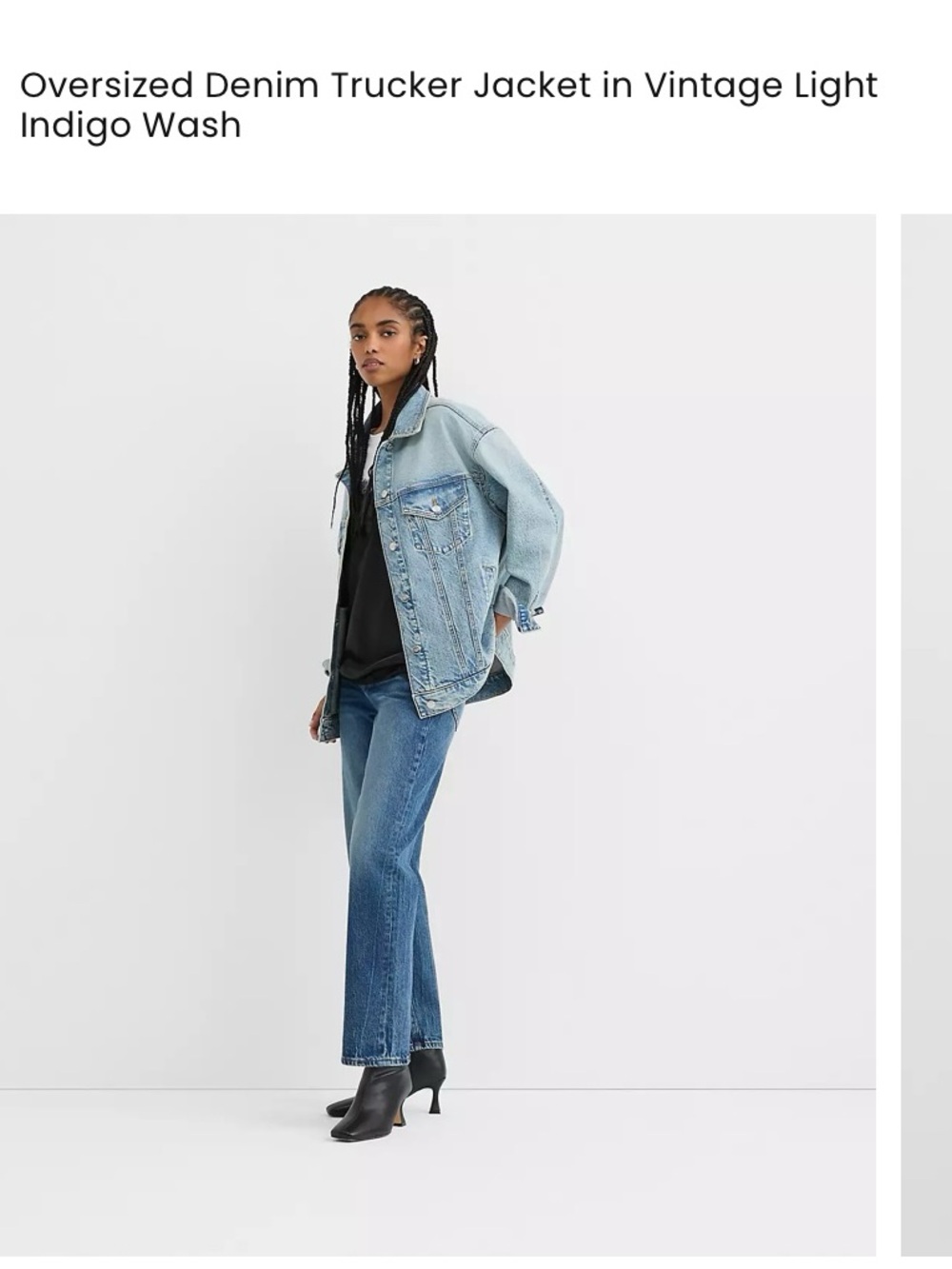 LOFT Light Blue Denim Jacket Medium - Picture 5 of 5